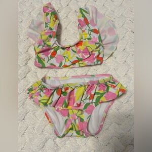 Janie and Jack floral bikini size 6-12